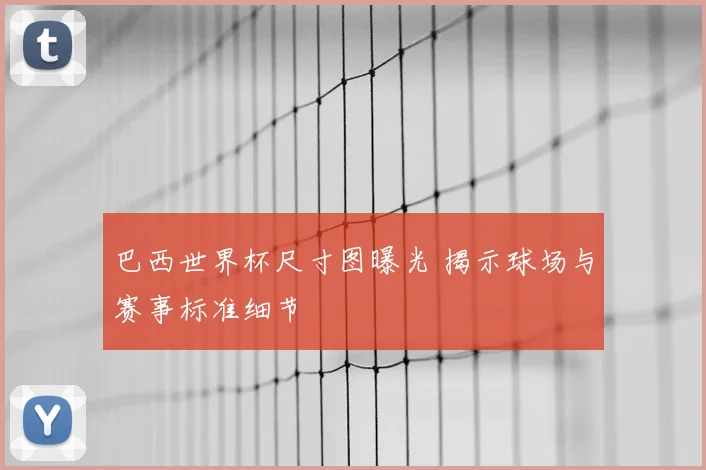 巴西世界杯尺寸图曝光 揭示球场与赛事标准细节