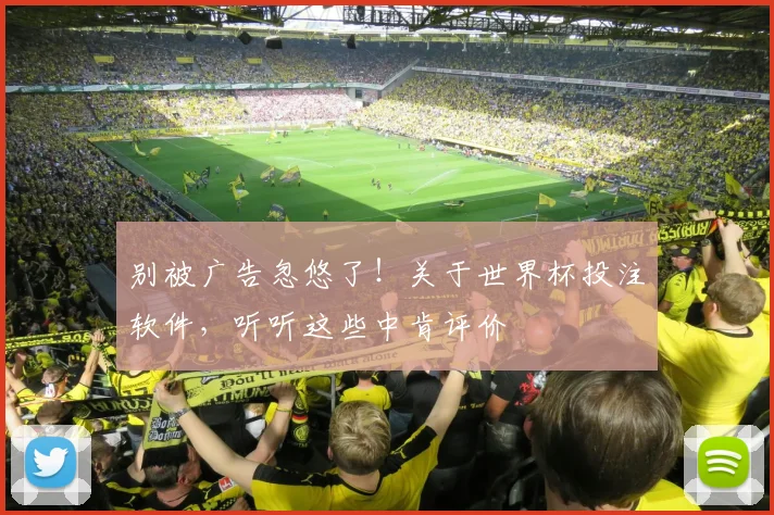 别被广告忽悠了！关于世界杯投注软件，听听这些中肯评价