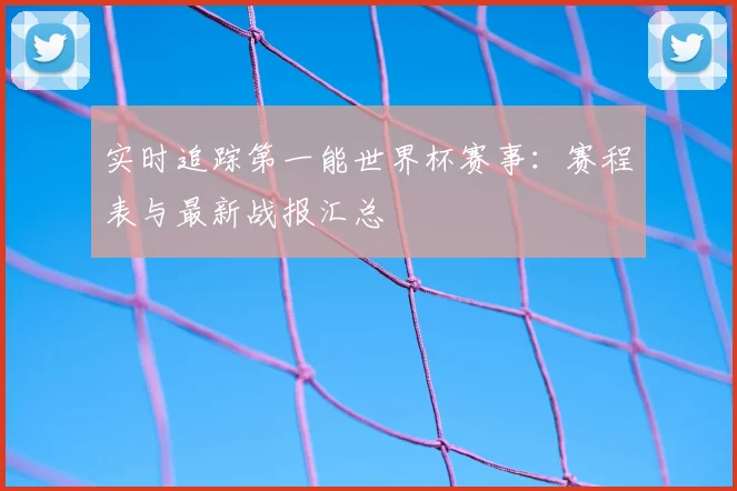 实时追踪第一能世界杯赛事:赛程表与最新战报汇总